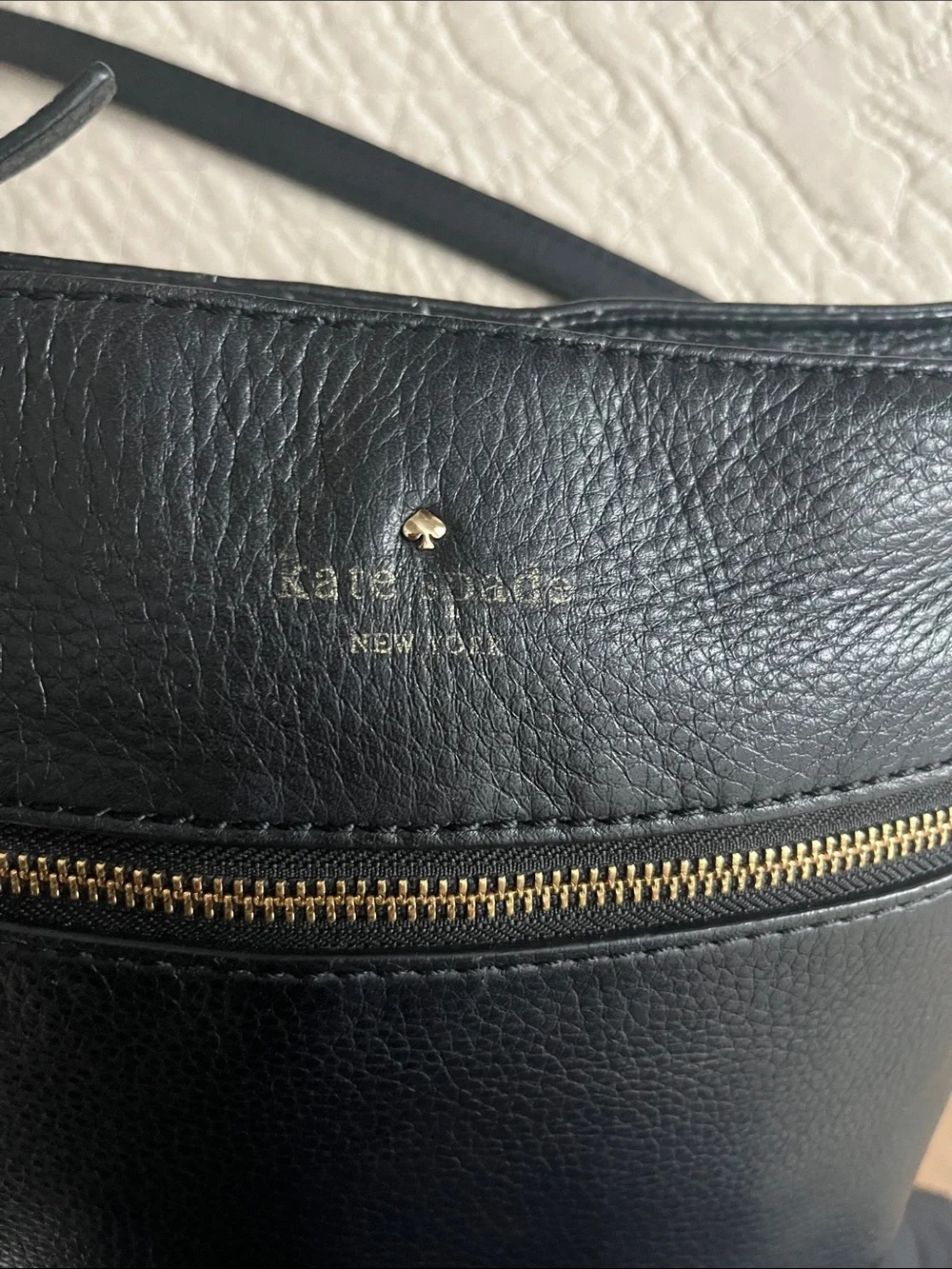Kate Spade New York Cobble Hill Ellen Black Leather Crossbody Bag